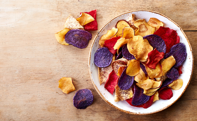 Veggie chips: lo spuntino pieno di gusto e salute