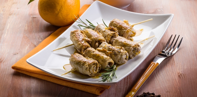 Involtini di pollo ai chiodini